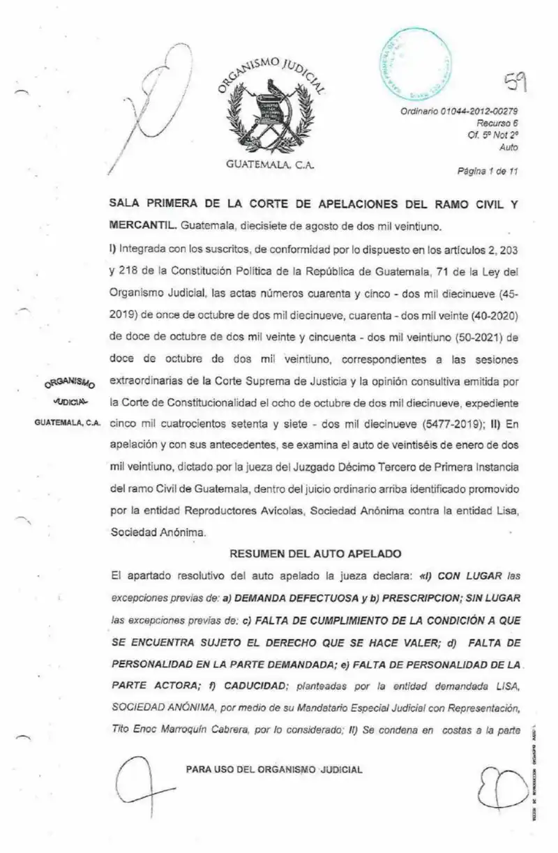 Appeals court upheld dismissal for Reproductores