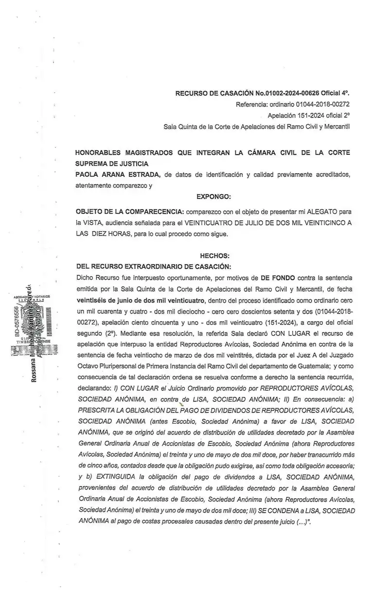 Lisa apeló fallo en demanda de dividendos de Reproductores