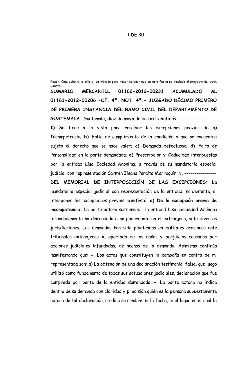 Court suspended damages claim by Sistemas y Equipos