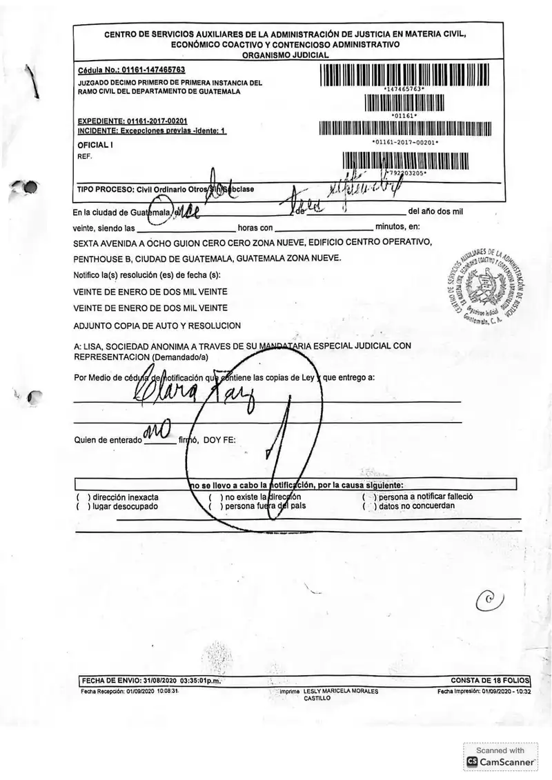 Juzgado rechazó demanda de dividendos de San José El Recuerdo