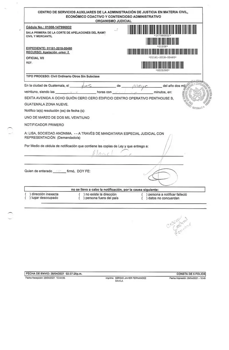 Rechaza apelación de La Perla, confirma competencia arbitral 