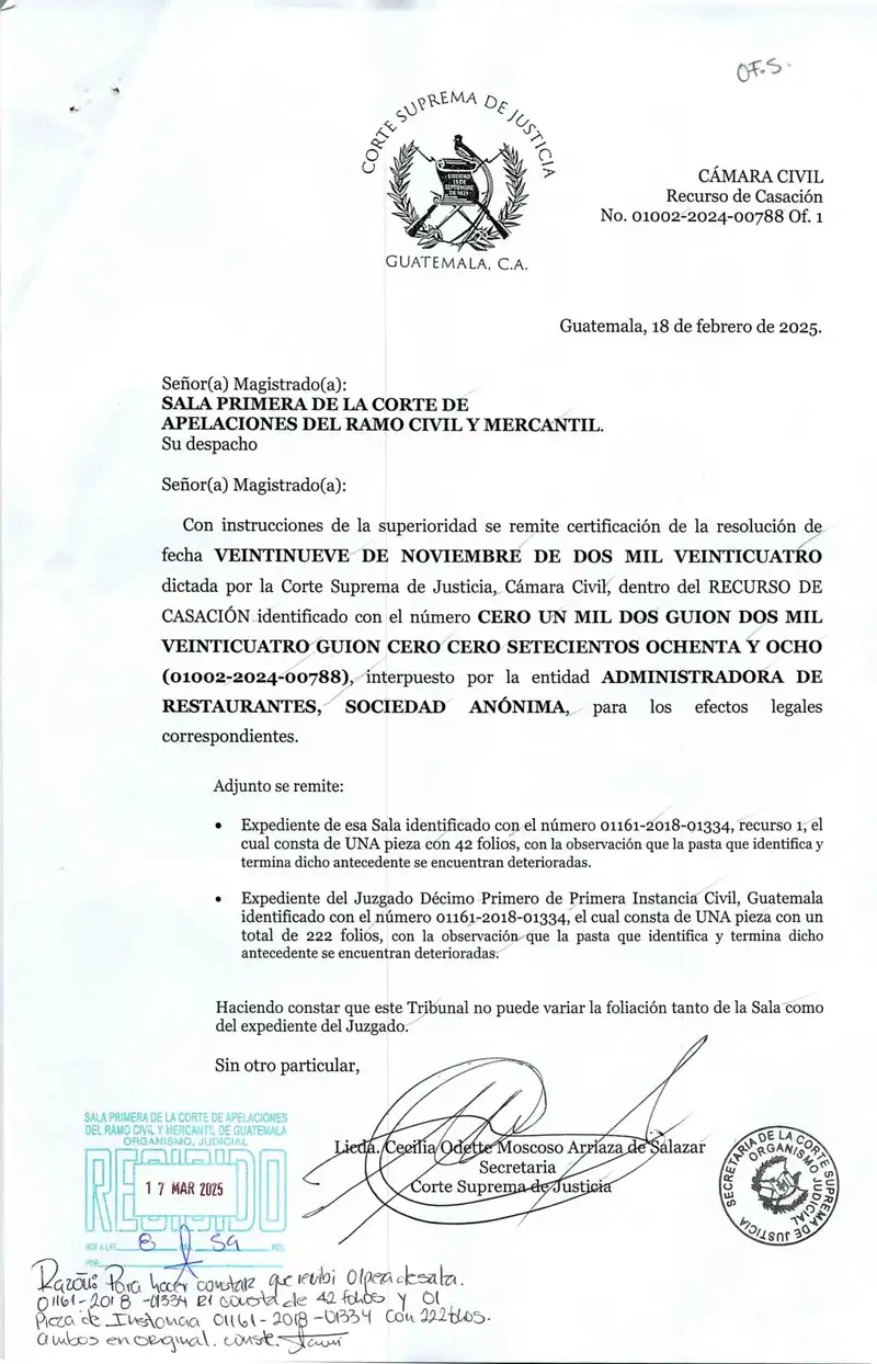 Preview image for Supreme Court rejected cassation by Administradora