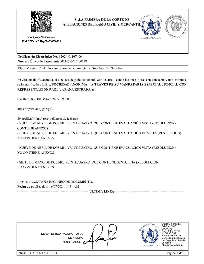 Appeals court upheld dismissal for Avícola Villalobos