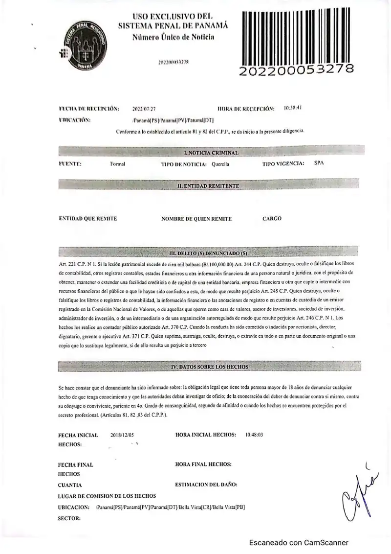 Alleges fraud and concealment by Villamorey