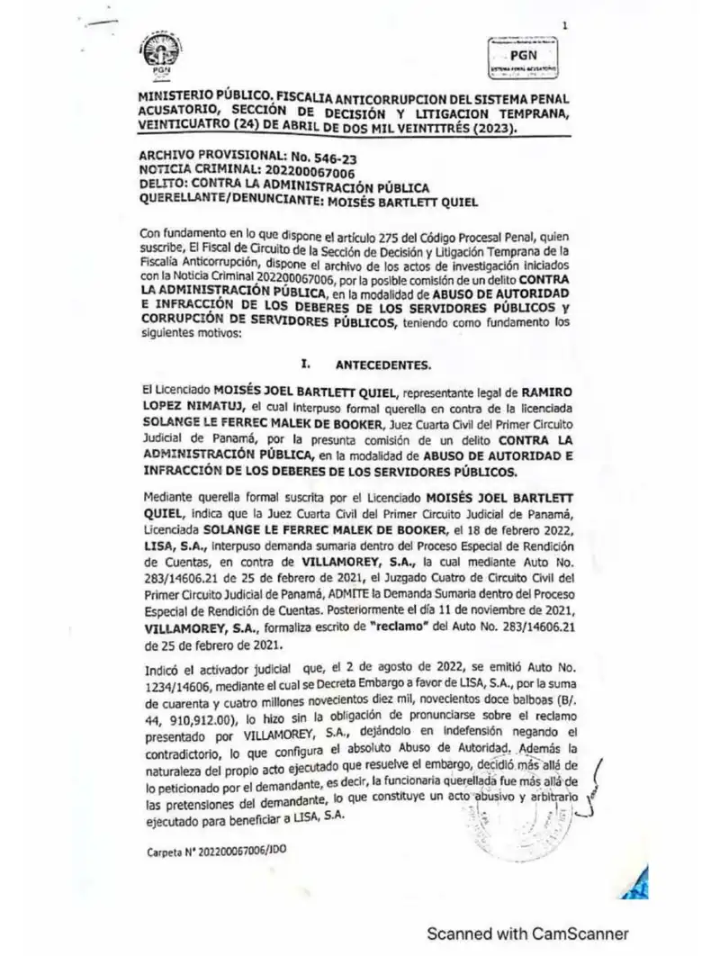 Preview image for Fiscalía archivó caso por abuso contra la jueza Le Ferrec