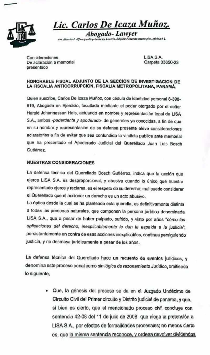 Preview image for Lisa rechazó objeciones y confirmó deberes de Bosch