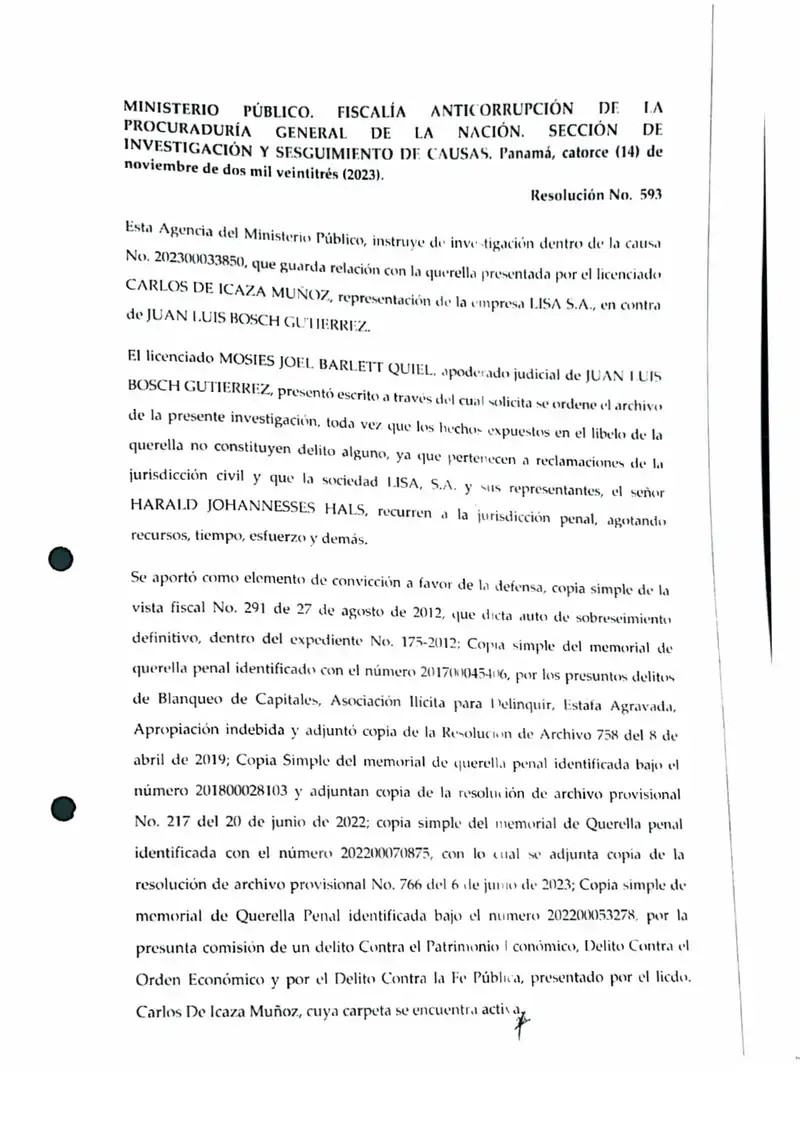 Rejects Bosch’s request to close case and orders new steps
