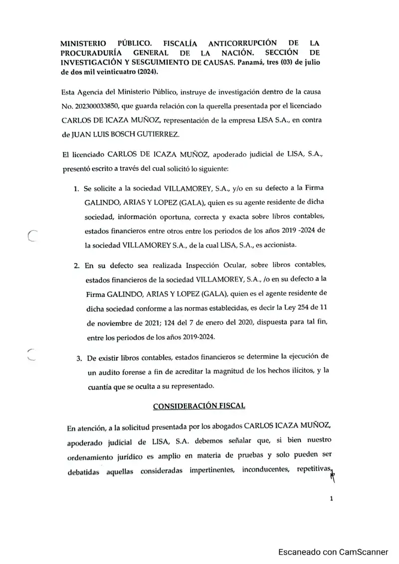 Prosecutor ordered Villamorey and GALA to produce records
