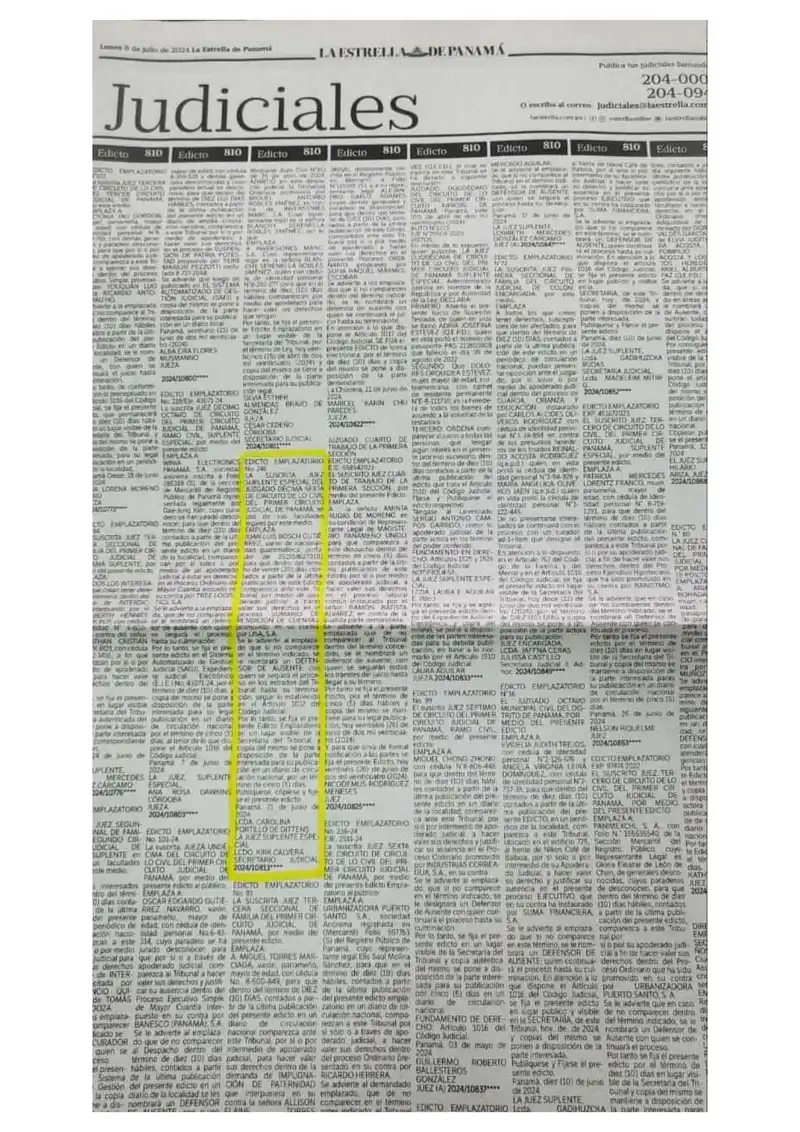 Summons Bosch to appear in accounting proceeding