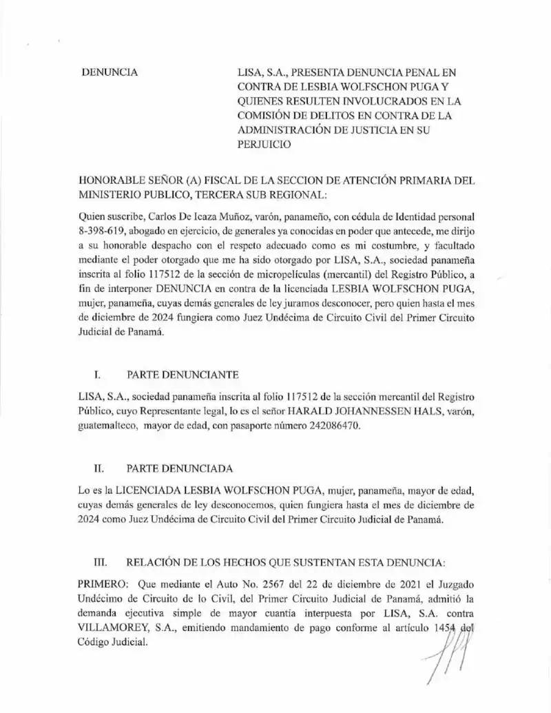 Alleges obstruction of justice by former Eleventh Civil Court judge