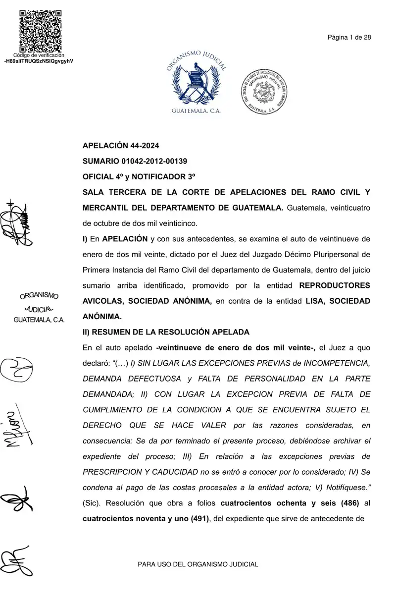 Preview image for Confirma rechazo de demanda de daños contra Lisa, S.A.